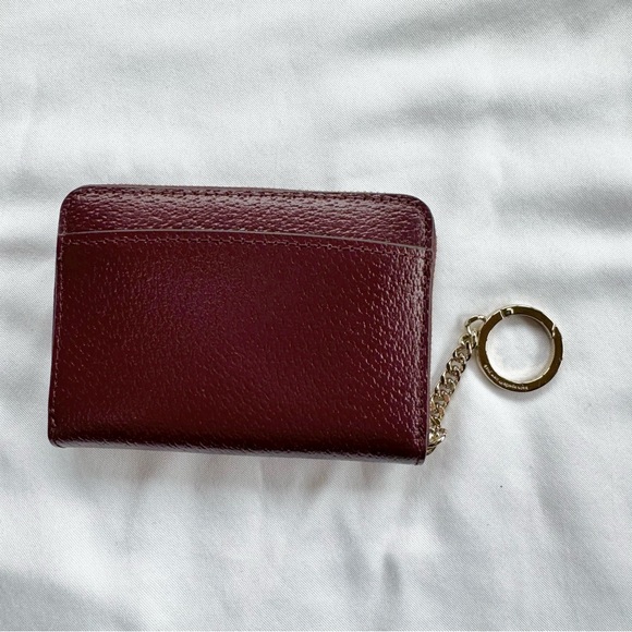 Kate Spade zippered wallet key pouch - burgundy - Picture 2 of 5